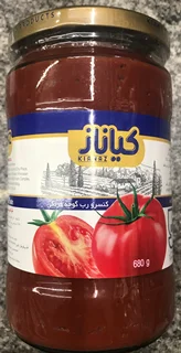 رب گوجه شیشه 680 گرمی کیاناز