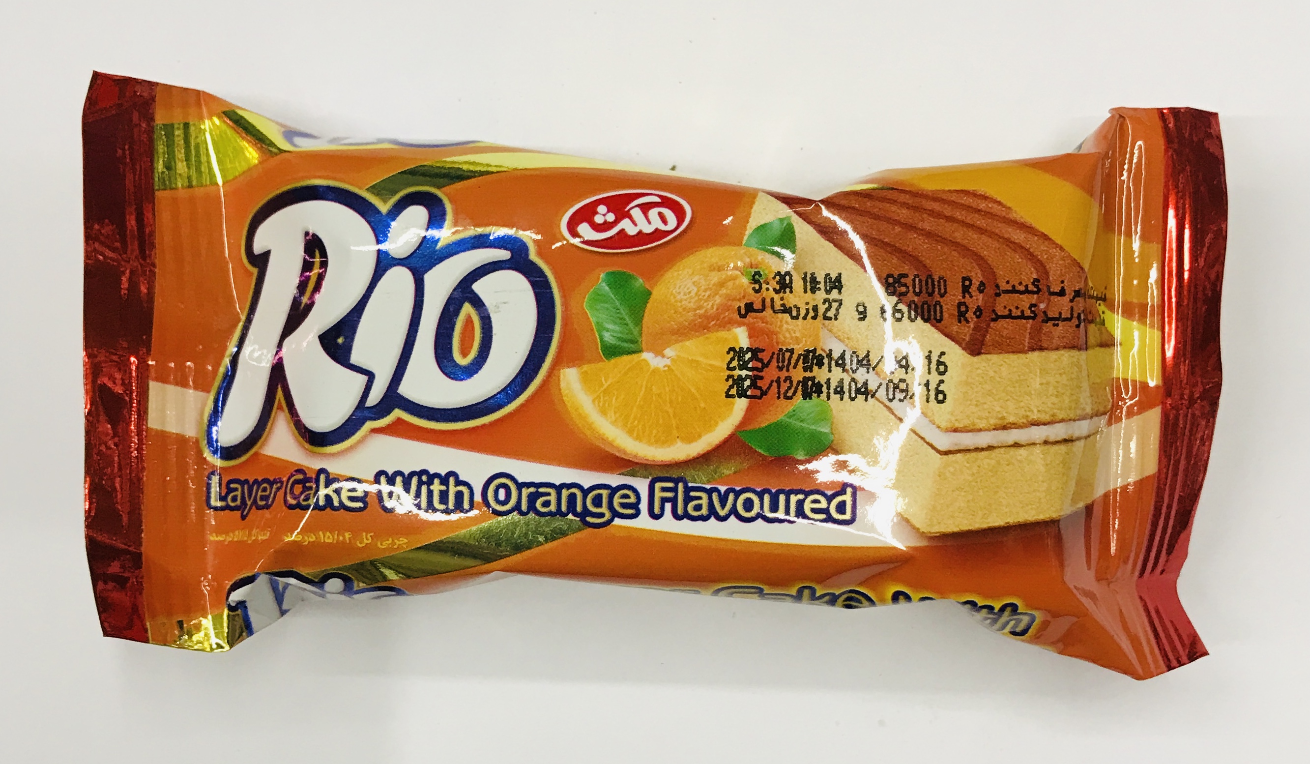 کیک اسفجی ریو باطعم پرتقال